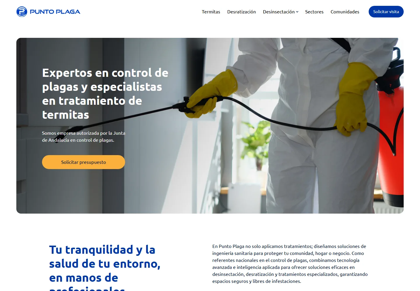 Sito web Punto Plaga